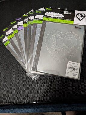 Darice Embossing Folders - Lot of 9